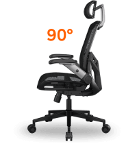 Cougar SPEEDER ONE Ergonomic Gaming Chair - Black, Mesh fabric, 2D armrest, 3D headrest 49 SPEEDER ONE Adaptive Damping 3 degree 90