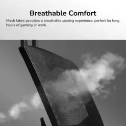 Cougar SPEEDER ONE Ergonomic Gaming Chair - Black, Mesh fabric, 2D armrest, 3D headrest 28 SPEEDER ONE zoom gallery Breathable Comfort