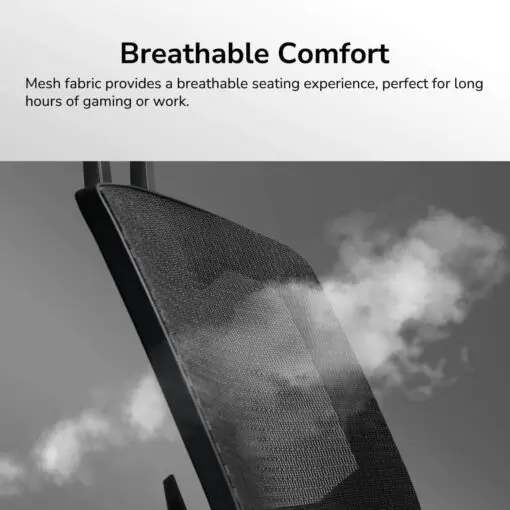 Cougar SPEEDER ONE Ergonomic Gaming Chair - Black, Mesh fabric, 2D armrest, 3D headrest