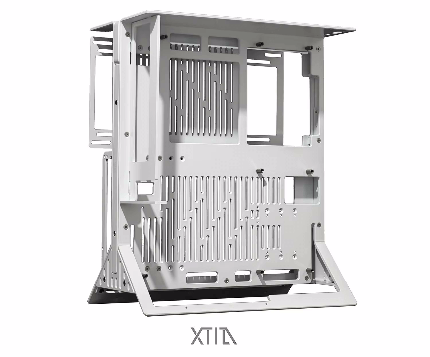 XTIA Xproto ATX V2 Black Case - aluminum alloy, water cooling open frame, support RTX 4090, ATX psu, 240 AIO 30 modular1