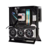 XTIA Xproto ATX V2 Black Case - aluminum alloy, water cooling open frame, support RTX 4090, ATX psu, 240 AIO