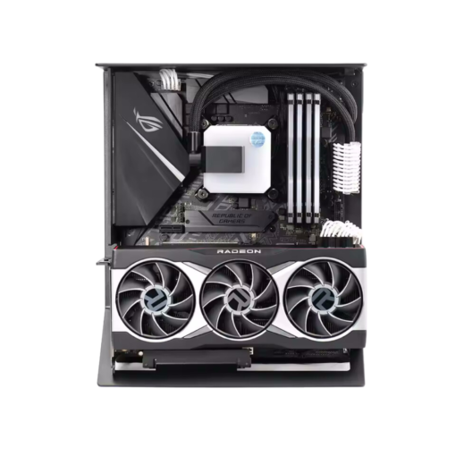 XTIA Xproto ATX V2 Black Case - aluminum alloy, water cooling open frame, support RTX 4090, ATX psu, 240 AIO
