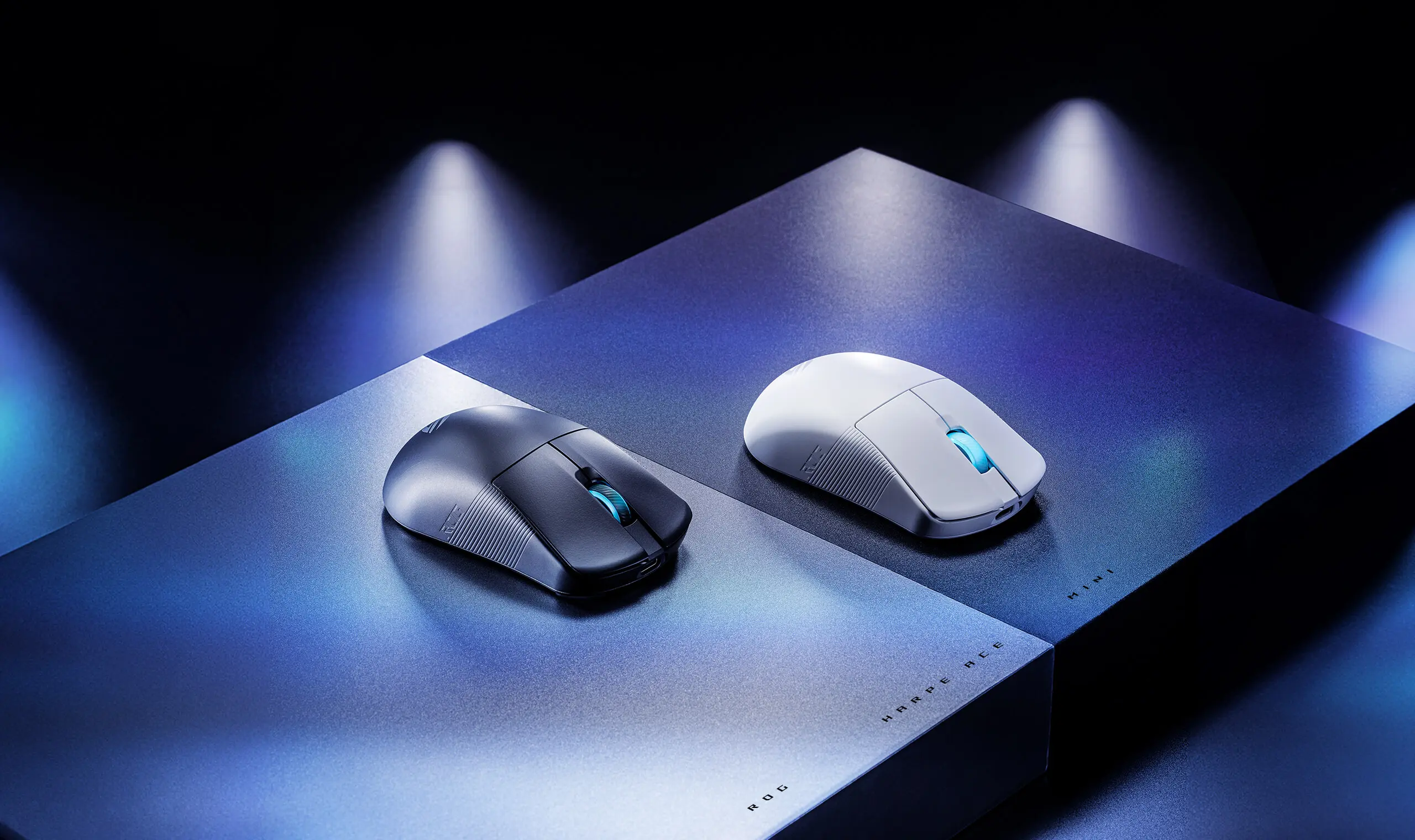 ASUS ROG Harpe Ace Mini White Gaming Mouse - 49g ultra-lightweight, Wireless 2.4GHz RF, Bluetooth, Wired, 42K DPI Sensor 18 bg kv