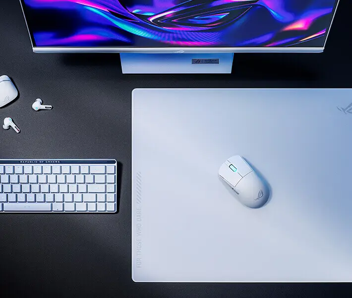 ASUS ROG Harpe Ace Mini White Gaming Mouse - 49g ultra-lightweight, Wireless 2.4GHz RF, Bluetooth, Wired, 42K DPI Sensor 42 bg speednova 1
