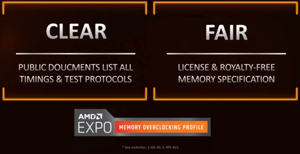 Công nghệ AMD EXPO™ dành cho CPU AMD Ryzen™ 7000 Series 8 clear and fair