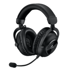 Logitech Pro X 2 LIGHTSPEED Black Wireless Gaming Headset - Detachable Mic, 50mm Graphene Drivers, DTS:X 2.0, 7.1, Bluetooth/USB/3.5mm Aux