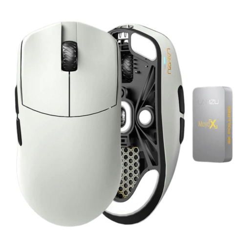 Lamzu MAYA X (dongle 8KHz included) Wireless Gaming Mouse - Lightweight 47g, Wireless 8KHz Champion, Chip MCU Nordic, Omron Optical Switch