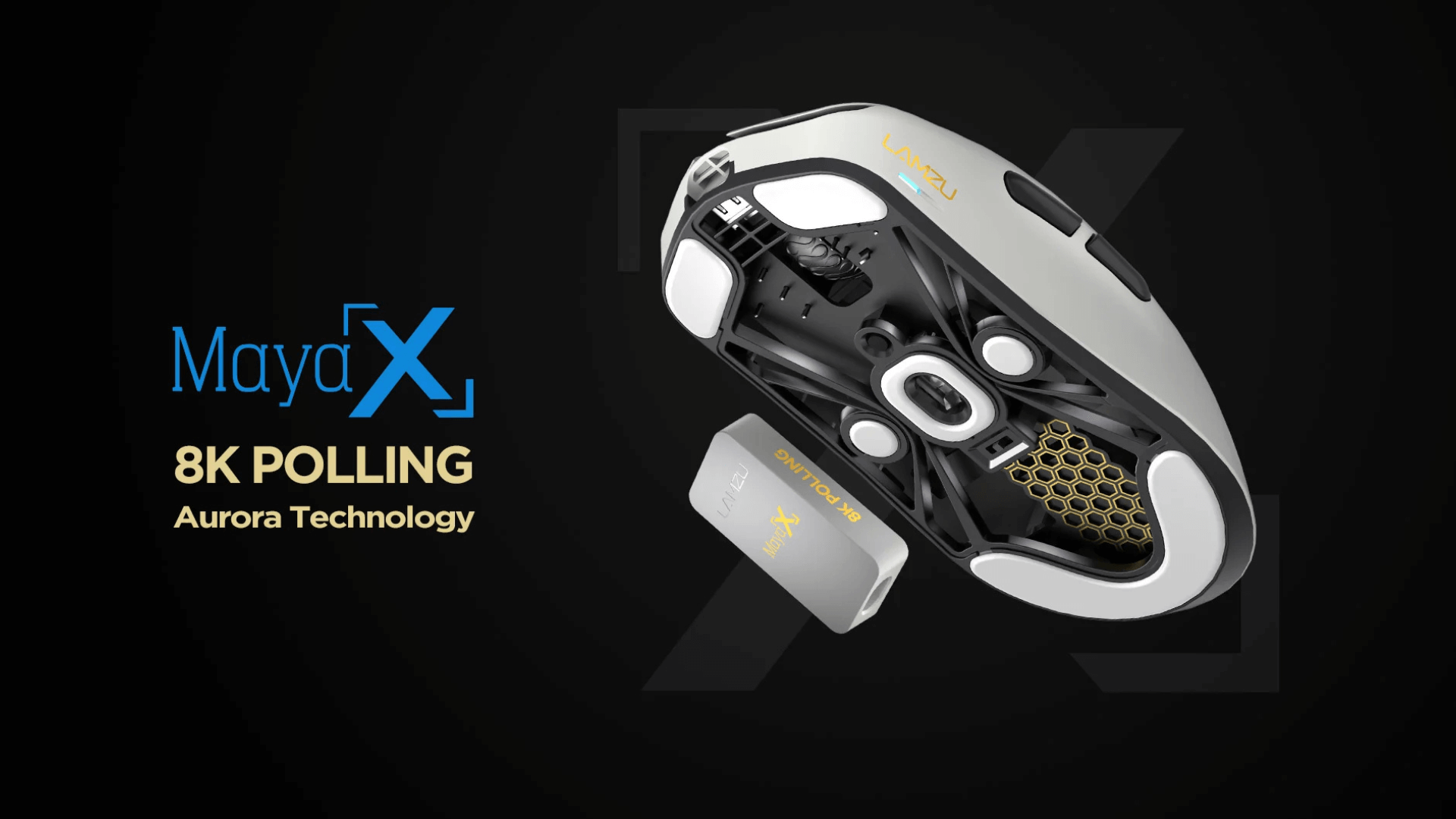 Lamzu MAYA X (dongle 8KHz included) Wireless Gaming Mouse - Lightweight 47g, Wireless 8KHz Champion, Chip MCU Nordic, Omron Optical Switch 44 lamzu maya x page 1