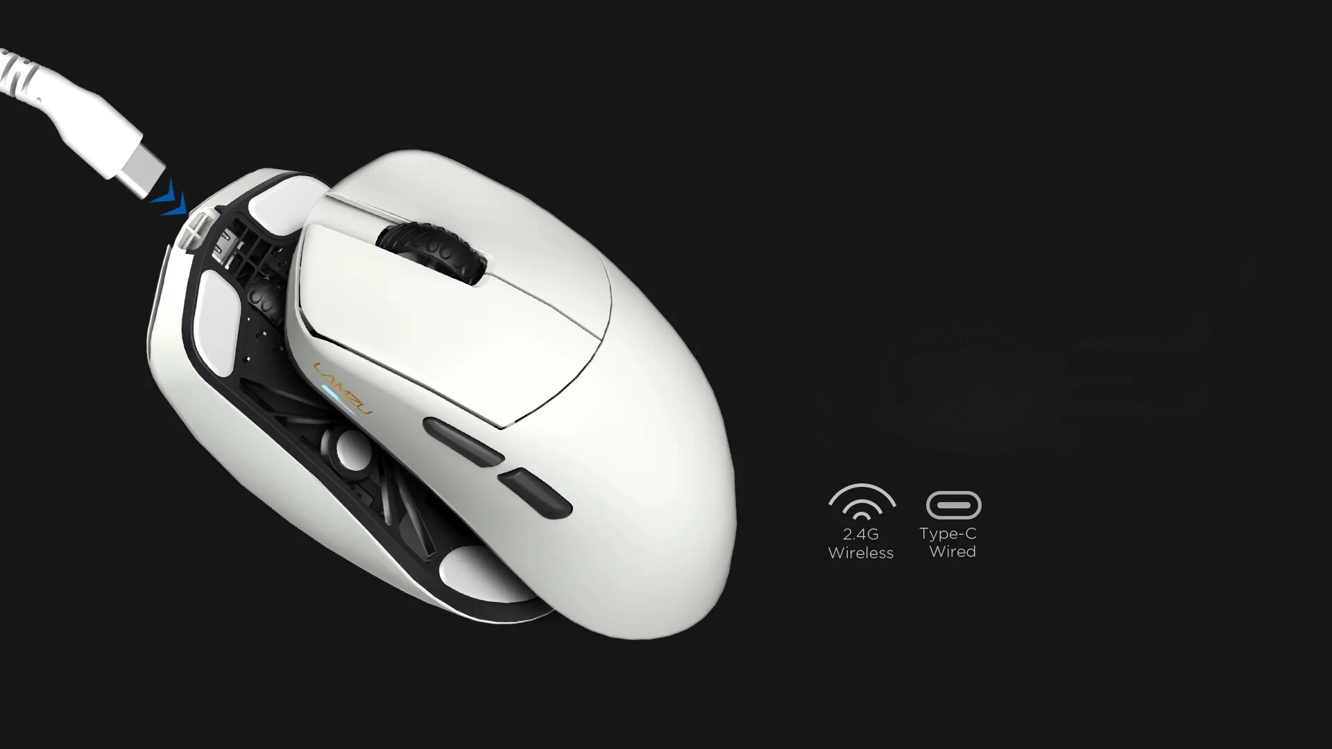 Lamzu MAYA X (dongle 8KHz included) Wireless Gaming Mouse - Lightweight 47g, Wireless 8KHz Champion, Chip MCU Nordic, Omron Optical Switch 56 lamzu maya x page 4