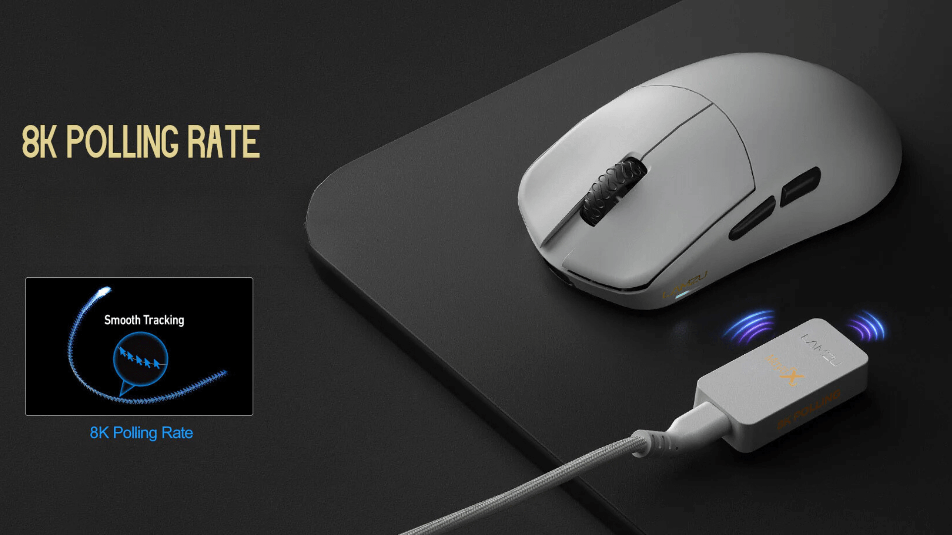 Lamzu MAYA X (dongle 8KHz included) Wireless Gaming Mouse - Lightweight 47g, Wireless 8KHz Champion, Chip MCU Nordic, Omron Optical Switch 55 lamzu maya x page 5