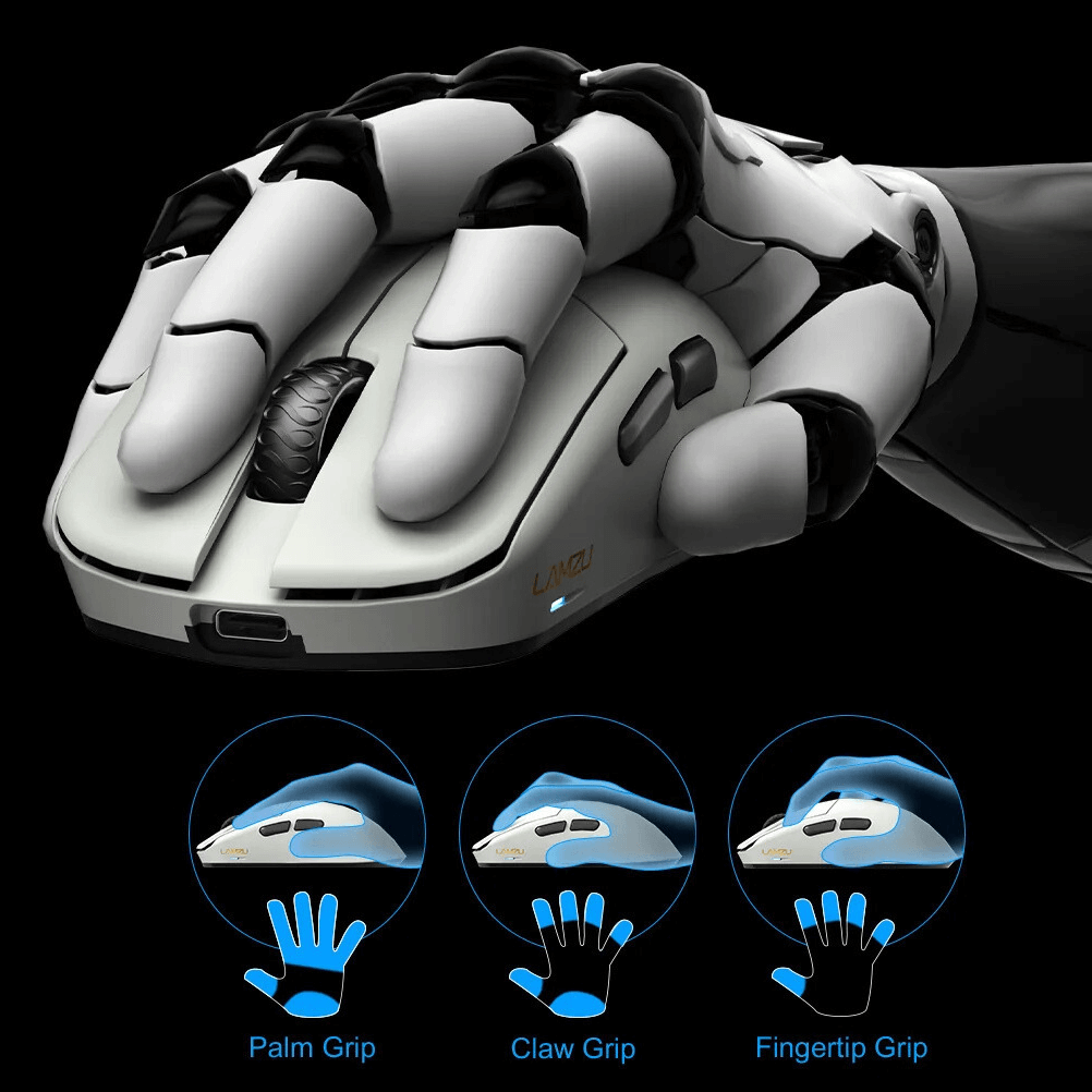 Lamzu MAYA X (dongle 8KHz included) Wireless Gaming Mouse - Lightweight 47g, Wireless 8KHz Champion, Chip MCU Nordic, Omron Optical Switch 85 lamzu maya x page mb 10