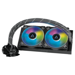 ARCTIC Liquid Freezer II 240 A-RGB AIO Liquid CPU Cooler - Black, 240mm Radiator, PWM-Controlled Pump, Fan Speed: 200-1800 RPM, AM5 - LGA1700 Compatible 10 liquid freezer ii 240 argb g01 new