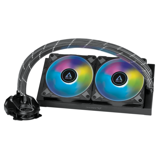 ARCTIC Liquid Freezer II 240 A-RGB AIO Liquid CPU Cooler - Black, 240mm Radiator, PWM-Controlled Pump, Fan Speed: 200-1800 RPM, AM5 - LGA1700 Compatible