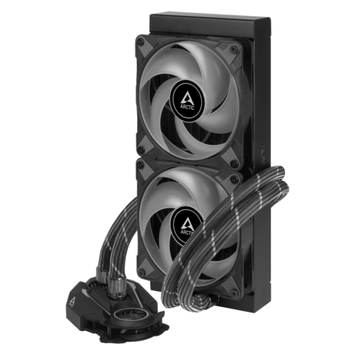 ARCTIC Liquid Freezer II 240 A-RGB AIO Liquid CPU Cooler - Black, 240mm Radiator, PWM-Controlled Pump, Fan Speed: 200-1800 RPM, AM5 - LGA1700 Compatible