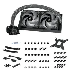 ARCTIC Liquid Freezer II 240 A-RGB AIO Liquid CPU Cooler - Black, 240mm Radiator, PWM-Controlled Pump, Fan Speed: 200-1800 RPM, AM5 - LGA1700 Compatible 14 liquid freezer ii 240 argb g05