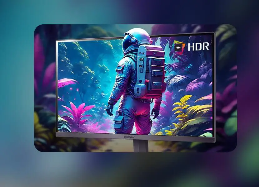 LG Ultragear 24GS50F-B Gaming Monitor - 24 inch FHD (1920x1080), 180Hz 1ms MBR, HDR 10, VA 16:9 32 24GS50F B 4 mb