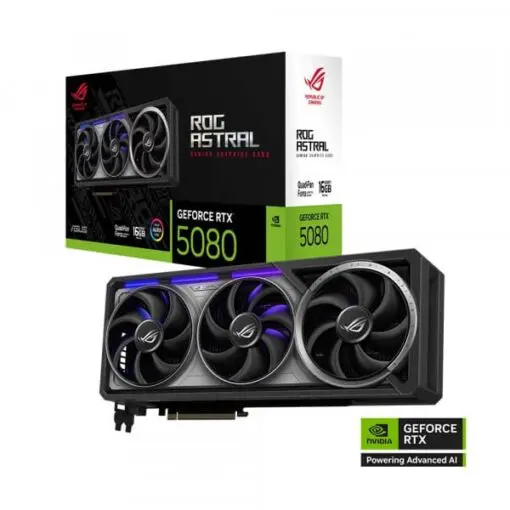 ASUS ROG Astral GeForce RTX 5080 16GB GDDR7 (ROG-ASTRAL-RTX5080-16G-GAMING) Graphics Card