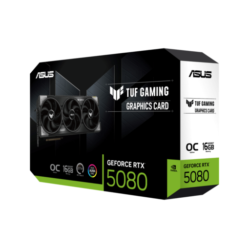 ASUS TUF Gaming GeForce RTX 5080 OC Edition 16GB GDDR7 (TUF-RTX5080-O16G-GAMING) Graphics Card