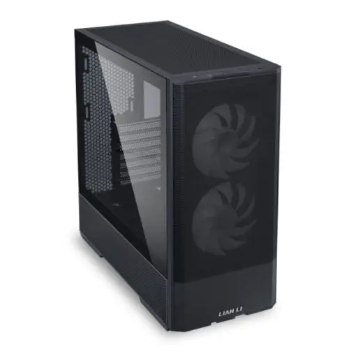 Lian Li LANCOOL 207 Black Case - 2x140mm ARGB front, 2x120mm PWM Fans Pre-Installed, USB Type-C Port, Tempered Glass Side Panel