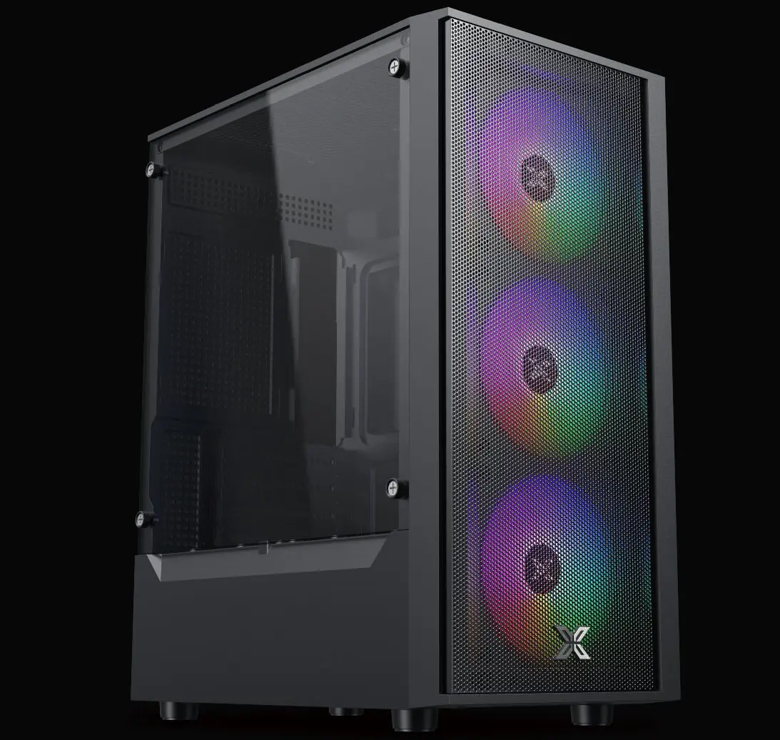 XIGMATEK MYX AIR II 3F (EN45967) Tempered Case - M-ATX, 3x 120mm RGB Fans 13 MYX AIR II 3F EN45950 page 1