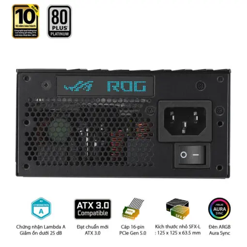 ASUS ROG Loki SFX-L 850W Platinum PSU - 850W, 80 plus Platinum, PCI Gen 5.0, Full Modular