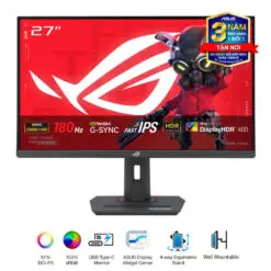 ASUS ROG Strix XG27ACS Gaming Monitor - 27 inch, 2K (2560x1440), IPS, 180Hz, 1ms GTG, ELMB, G-Sync compatible, FreeSync, DisplayHDR™ 400, Tripod socket 9 ROG STRIX XG27ACS 01