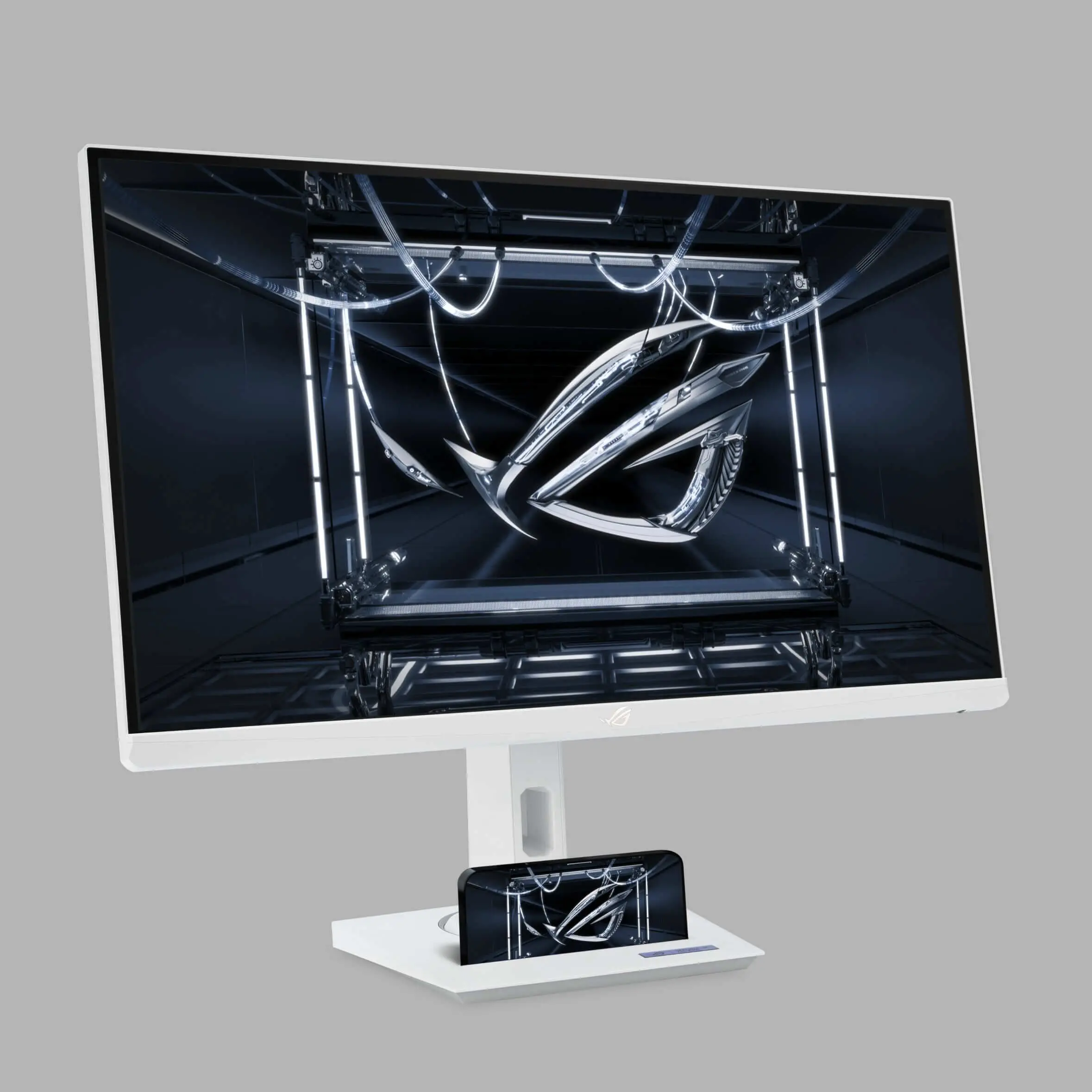 ASUS ROG Strix XG27ACS-W Gaming Monitor - White, 27 inch, 2K (2560x1440), IPS, 180Hz, 1ms GTG, ELMB, G-Sync compatible, FreeSync, DisplayHDR™ 400, Tripod socket 47 design 4