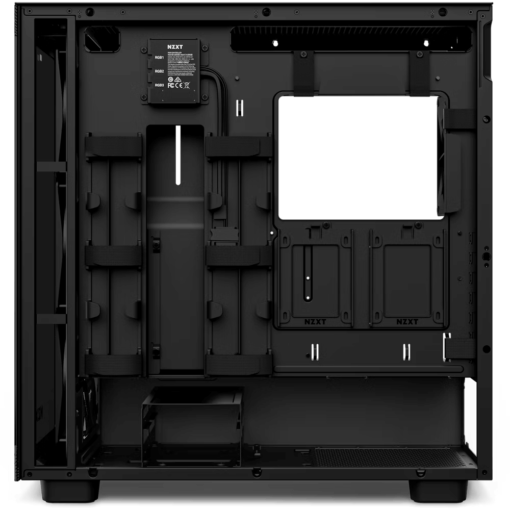 NZXT H7 Elite RGB Matte Black (2024) Premium ATX Mid-Tower Case - All Black, 3x F140 RGB Core Fan + 1x F140Q Fan + RGB Controller