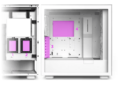 NZXT H7 Elite RGB Matte Black (2024) Premium ATX Mid-Tower Case - All Black, 3x F140 RGB Core Fan + 1x F140Q Fan + RGB Controller 22 1680562359 h7 elite rgb component compatibility primary lg