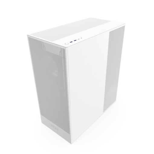 NZXT H7 Flow RGB Matte White (2024) Mid-Tower ATX Airflow Case - All White, F360 RGB Core Fan