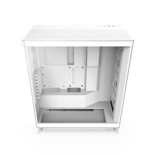 NZXT H7 Flow RGB Matte White (2024) Mid-Tower ATX Airflow Case - All White, F360 RGB Core Fan
