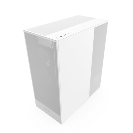 NZXT H7 Flow Matte White (2024) Mid-Tower ATX Airflow Case - All White, 3x F120Q Airflow Fan