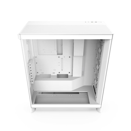 NZXT H7 Flow Matte White (2024) Mid-Tower ATX Airflow Case - All White, 3x F120Q Airflow Fan
