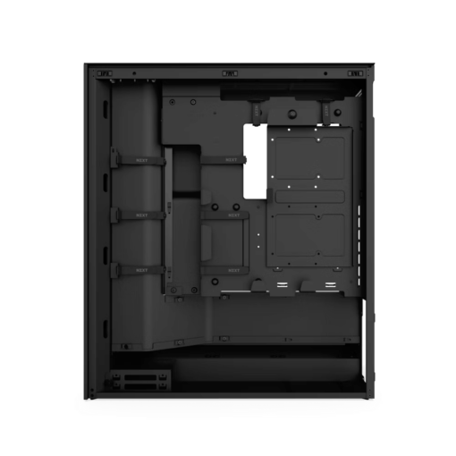 NZXT H7 Flow Matte Black (2024) Mid-Tower ATX Airflow Case - All Black, 3x F120Q Airflow Fan