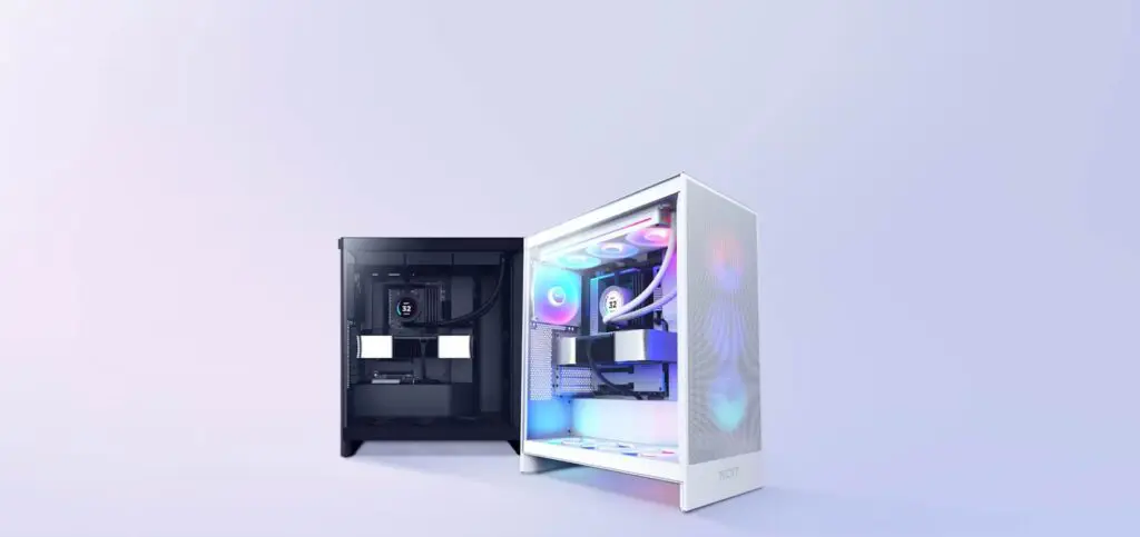 NZXT H7 Elite RGB Matte Black (2024) Premium ATX Mid-Tower Case - All Black, 3x F140 RGB Core Fan + 1x F140Q Fan + RGB Controller 12 1715969046 collection hero bg 2xl