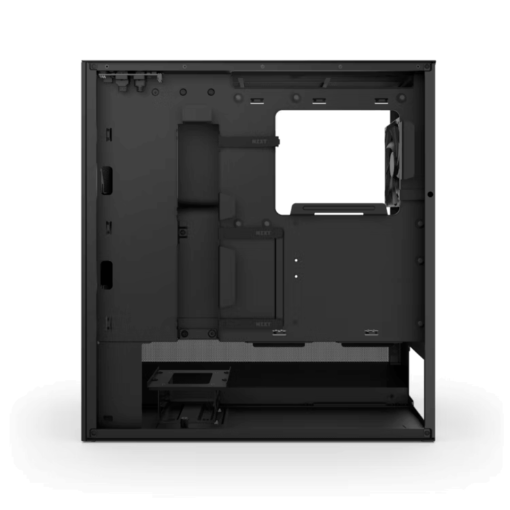 NZXT H5 Flow Matte Black (2024) Compact Mid-Tower ATX Airflow Case - All Black, 2x F120Q Fan