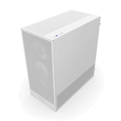NZXT H5 Flow RGB Matte White (2024) Compact Mid-Tower ATX Airflow Case - All White, 1x F360 RGB Core Fan, 1x F120Q Fan 8 1723066811 h5 flow rgb back angle white