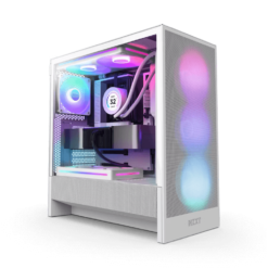 NZXT H5 Flow RGB Matte White (2024) Compact Mid-Tower ATX Airflow Case - All White, 1x F360 RGB Core Fan, 1x F120Q Fan 10 1723066830 h5 flow rgb hero white