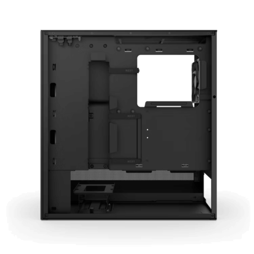 NZXT H5 Flow RGB Matte Black (2024) Compact Mid-Tower ATX Airflow Case - All Black, 1x F360 RGB Core Fan, 1x F120Q Fan