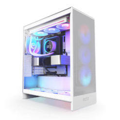 NZXT Kraken Elite 360 RGB V2 White AIO Liquid CPU Cooler - 2.72 inch IPS LCD & RGB, 360mm radiator, F360 RGB Core Fan 7 1723071779 kraken elite 360 rgb kraken in system angled white