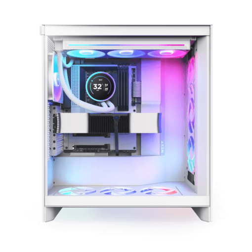 NZXT Kraken Elite 360 RGB V2 White AIO Liquid CPU Cooler - 2.72 inch IPS LCD & RGB, 360mm radiator, F360 RGB Core Fan