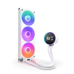 NZXT Kraken Elite 360 RGB V2 White AIO Liquid CPU Cooler - 2.72 inch IPS LCD & RGB, 360mm radiator, F360 RGB Core Fan 11 1723071987 kraken elite 360 rgb vertical orientation white
