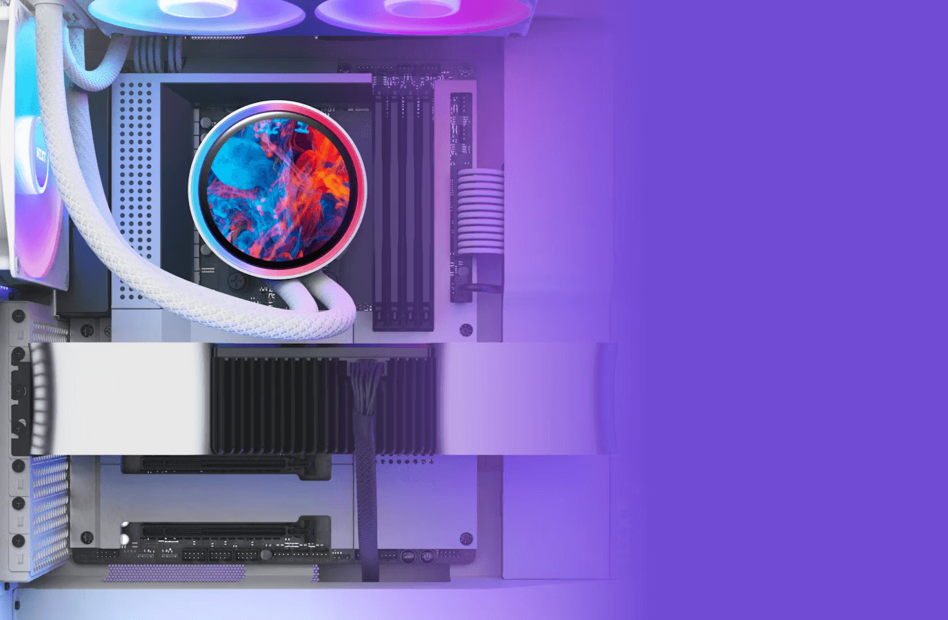 NZXT Kraken Elite 420 RGB V2 Black AIO Liquid CPU Cooler - 2.72 inch IPS LCD & RGB, 420mm radiator, F420 RGB Core Fan 25 1725931632 kraken elite rgb a breathtaking display bg lg