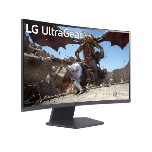 LG Ultragear 27GS60QC-B Curved (1000R) Gaming Monitor - 27 inch QHD (2560x1440), 180Hz, IPS 1ms (GtG), HDR10, sRGB 99% (Typ.), AMD FreeSync™