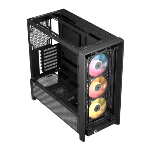 CORSAIR FRAME 4000D RS ARGB Black Modular Mid Tower PC Case - Tempered Glass, 3x RS120 ARGB fans