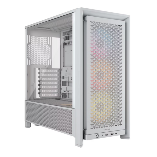 CORSAIR FRAME 4000D RS ARGB White Modular Mid Tower PC Case - Tempered Glass, 3x RS120 ARGB fans