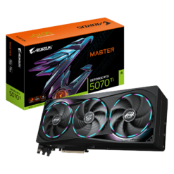 GIGABYTE AORUS GeForce RTX 5070Ti MASTER 16G (GV-N507TAORUS M-16GD) Graphics Card