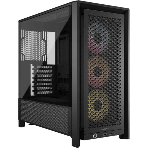 CORSAIR FRAME 4000D RS ARGB Black Modular Mid Tower PC Case - Tempered Glass, 3x RS120 ARGB fans