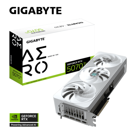 GIGABYTE GeForce RTX 5070Ti AERO OC 16G (GV-N507TAERO OC-16GD) Graphics Card