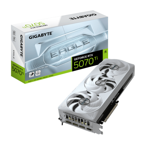 GIGABYTE GeForce RTX 5070Ti EAGLE OC ICE SFF 16G (GV-N507TEAGLEOC ICE-16GD) Graphics Card